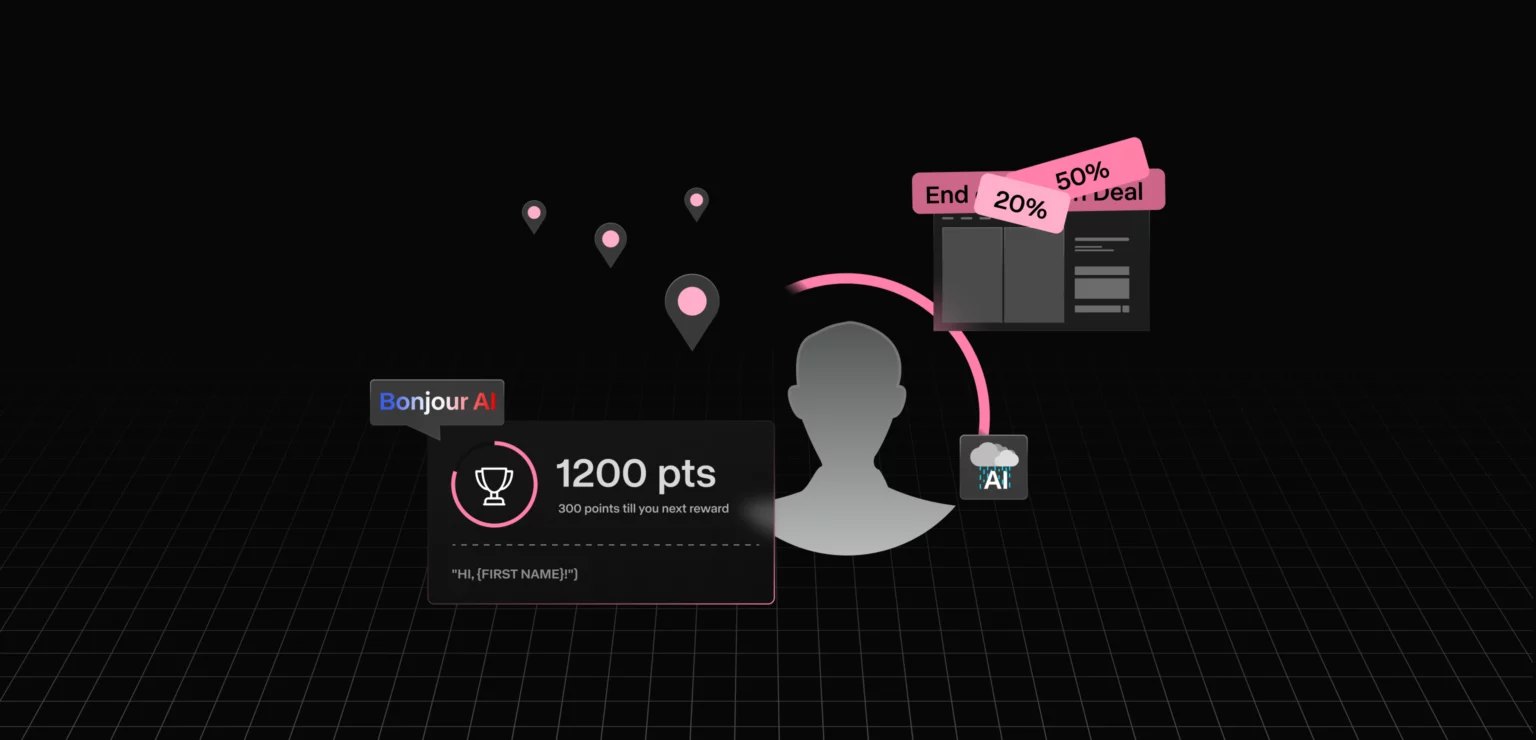 grey and pink icons about personalization